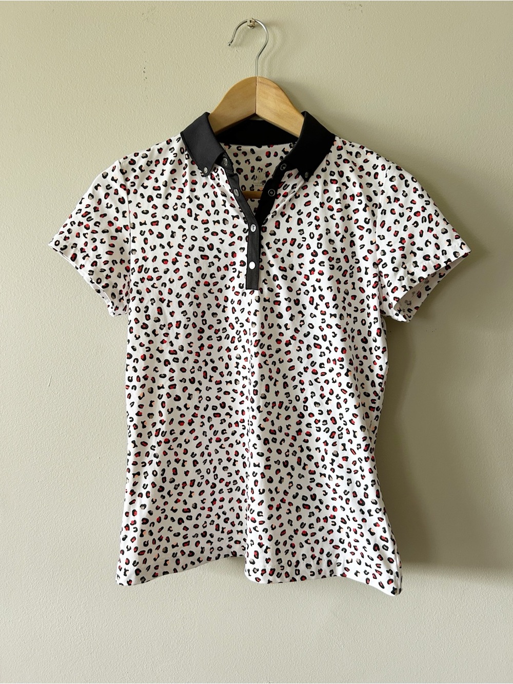 Tail • leopard print golf tennis polo shirt